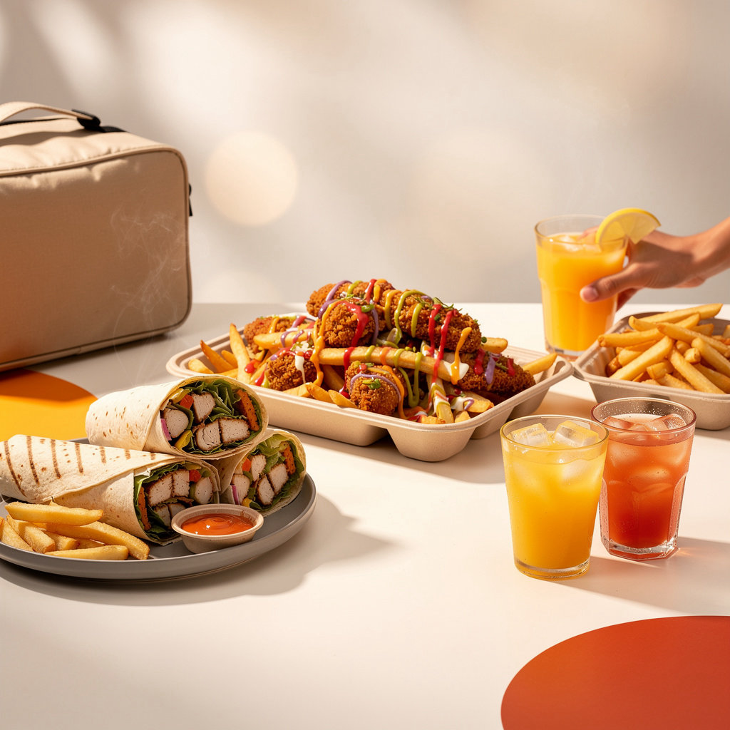 Habibiz signature menu featuring shawarma, Tikisa and drinks in Dar es Salaam